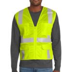 CornerStone® ANSI 107 Class 2 Mesh Six-Pocket Zippered Vest
